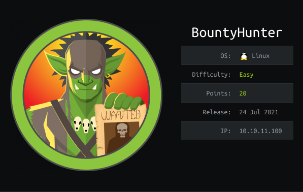 HackTheBox BountyHunter